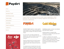 Tablet Screenshot of paydirt.com.au